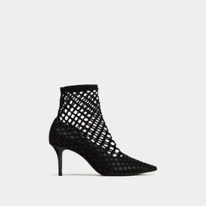 Zara US 6.5 Fishnet Court Shoes Pumps